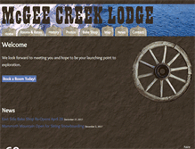 Tablet Screenshot of mcgeecreek.com